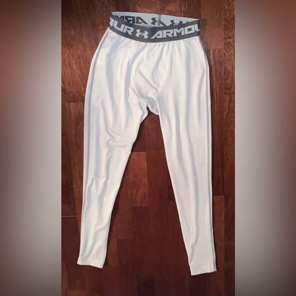 UNDER ARMOUR men’s white compression tights size medium - Picture 3 of 11